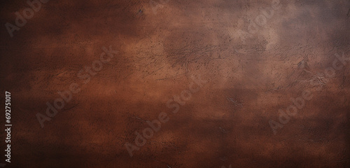 A realistic image of a 3D wall texture with a vintage, distressed leather look in dark brown. 8k,