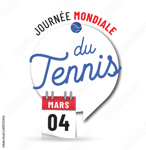 journée mondiale du tennis le 4 mars 2024 et 2025