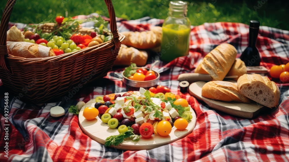 fruit grass picnic food illustration cheese snacks, outdoor relaxation, nature park fruit grass picnic food