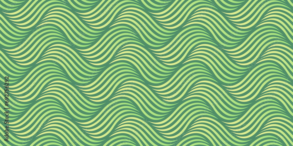 3D wave seamless pattern in green and yellow colors. perfect for wallpaper, fabric, backgrounds and ornaments 3D wave seamless pattern in green and yellow colors. perfect for wallpaper, fabric, backgrounds and ornaments