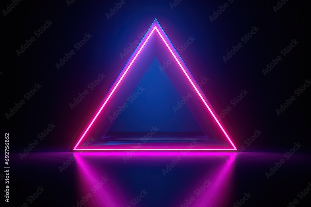 © akkash jpg - background abstract stage show fashion style retro 80's light ultraviolet space empty shape triangle frame triangular neon pink blue render 3d three-dimensional blank banner glow line eclipse black © akkash jpg - background abstract stage show fashion style retro 80's light ultraviolet space empty shape triangle frame triangular neon pink blue render 3d three-dimensional blank banner glow line eclipse black