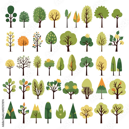 vector set of trees © meysam