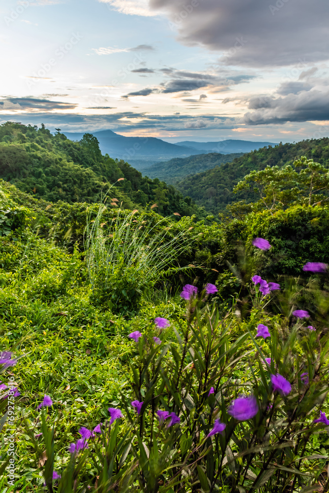 landscape of mountain beautiful countryside of Thailand