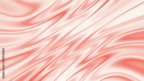 Iridescent pink colors curvy fabric moving graphic. Seamless chromatic motion loop 4K video background. ProRes 422 HQ. photo