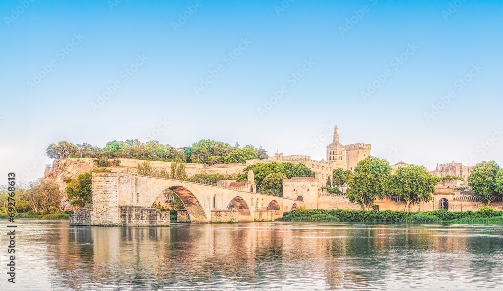 Obraz premium Avignon old town cityscape in France
