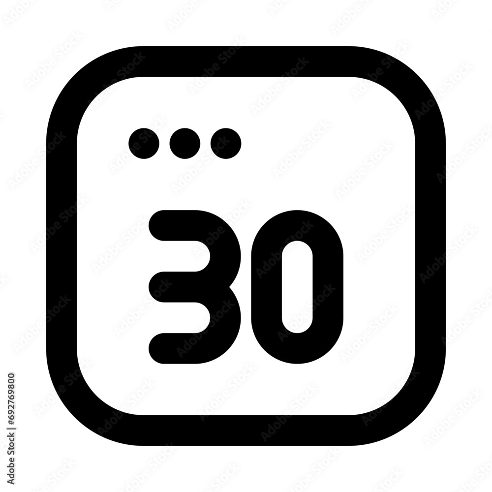 Deadline Line UI Icon Deadline Line UI Icon