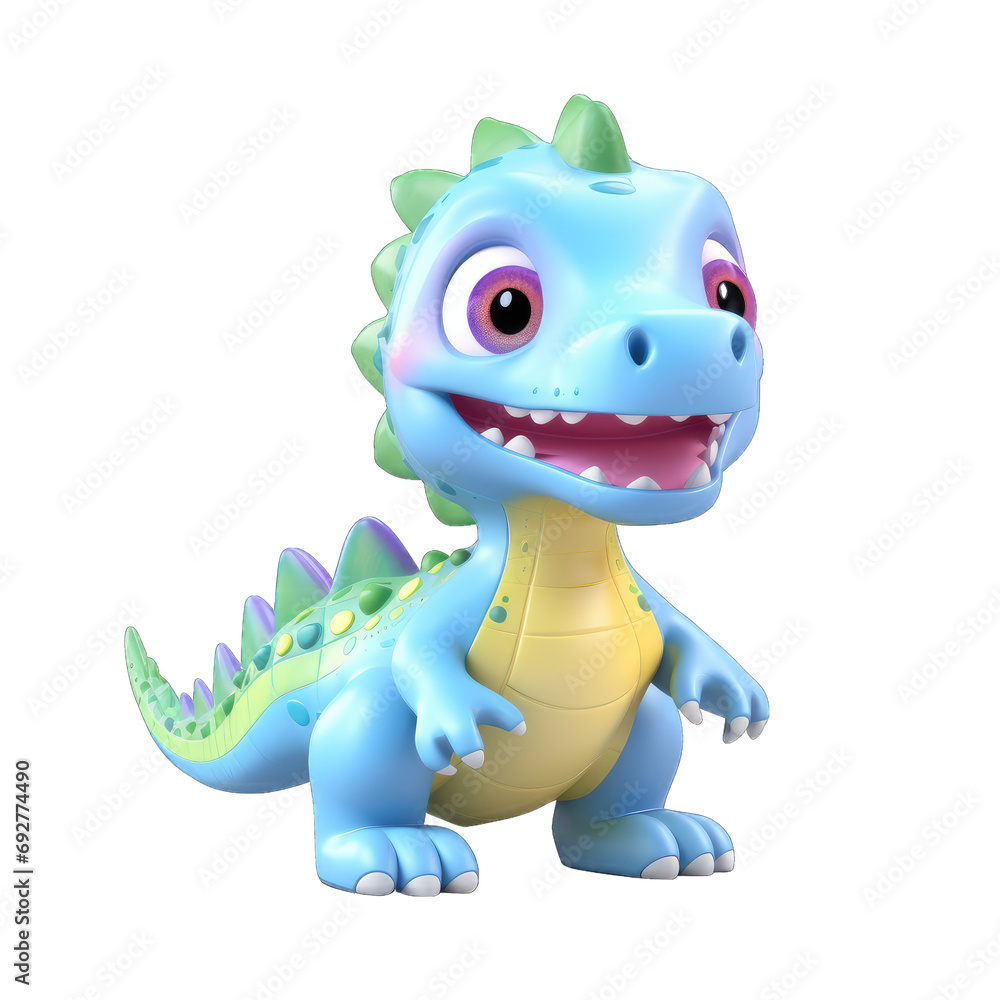 3d model cute dinosaur toy isolated on transparent or white background, png 3d model cute dinosaur toy isolated on transparent or white background, png