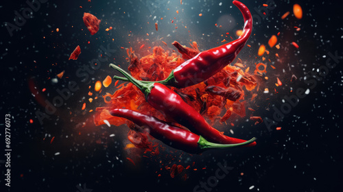 Fiery Red Chili Pepper: a Spicy Ingredient for Flavorful Cooking