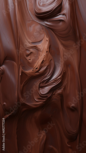 Tourbillon de chocolat au lait crémeux, texture et motif pour pâtisserie et chocolaterie