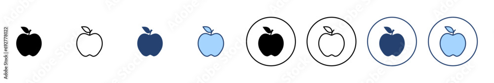 Apple icon vector. Apple sign and symbols for web design. Apple icon vector. Apple sign and symbols for web design.