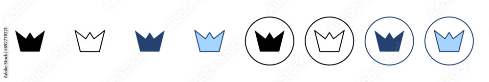 Crown icon vector. crown sign and symbol Crown icon vector. crown sign and symbol