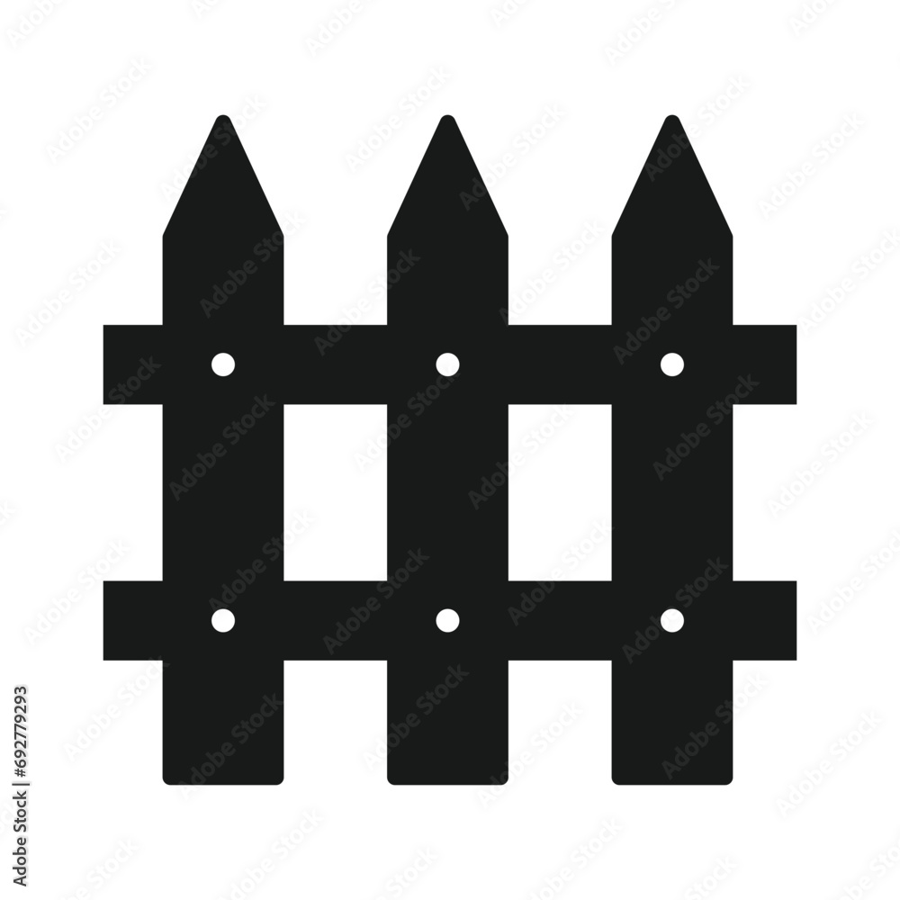 Fototapeta premium fence icon vector