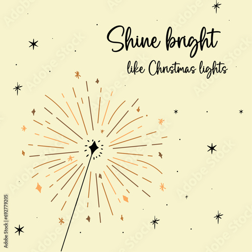 Christmas illustration - New Year illustration - Christmas greetings card - 2024 illustration