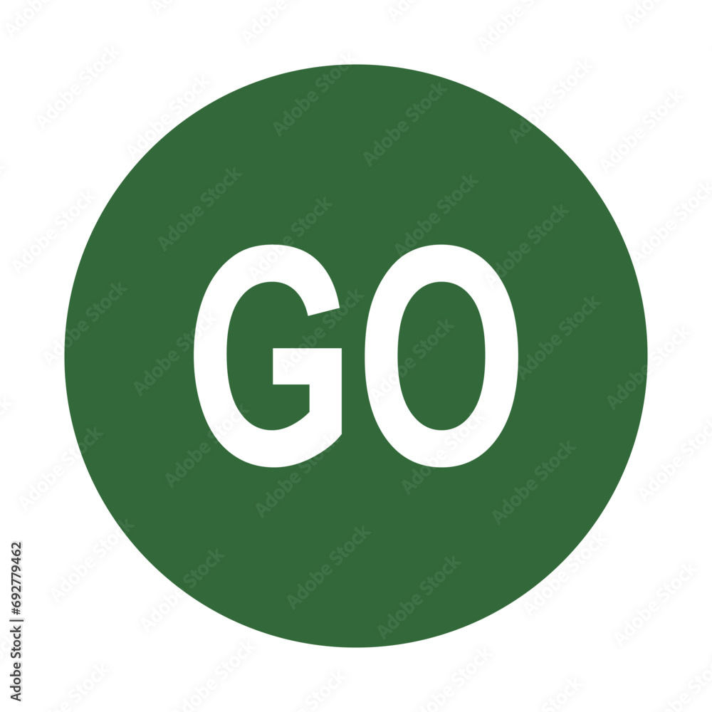 go icon vector go icon vector