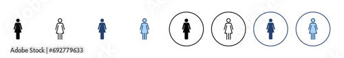 Female icon vector. woman sign and symbol