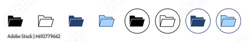Folder icon vector. folder sign and symbol