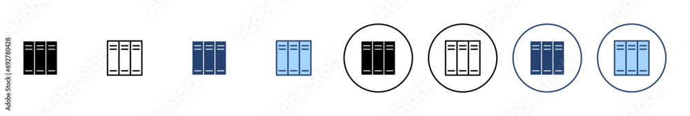 Library icon vector. education sign and symbol Library icon vector. education sign and symbol