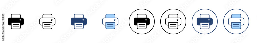 Print icon vector. printer sign and symbol Print icon vector. printer sign and symbol