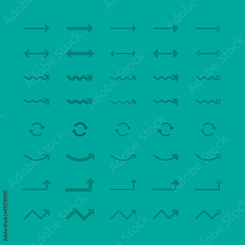 シンプルな矢印セット（40種類）