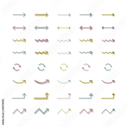シンプルな矢印セット（40種類）