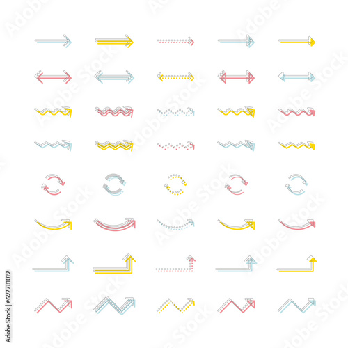 シンプルな矢印セット（40種類）