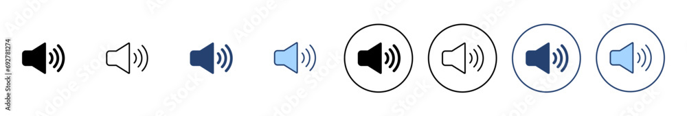 Speaker icon vector. volume sign and symbol. loudspeaker icon. sound symbol Speaker icon vector. volume sign and symbol. loudspeaker icon. sound symbol