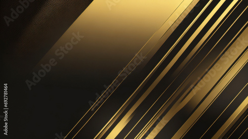 Abstrakter luxuri  ser schwarzgoldener Hintergrund. Moderner dunkler Banner-Vorlagenvektor mit geometrischen Formmustern. Futuristisches digitales Grafikdesign
