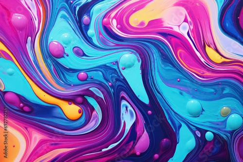 Beautiful colorful fluid art for desktop background. Wallpaper Art. Poster design. Colourful Rainbow colors Art design. Generative AI