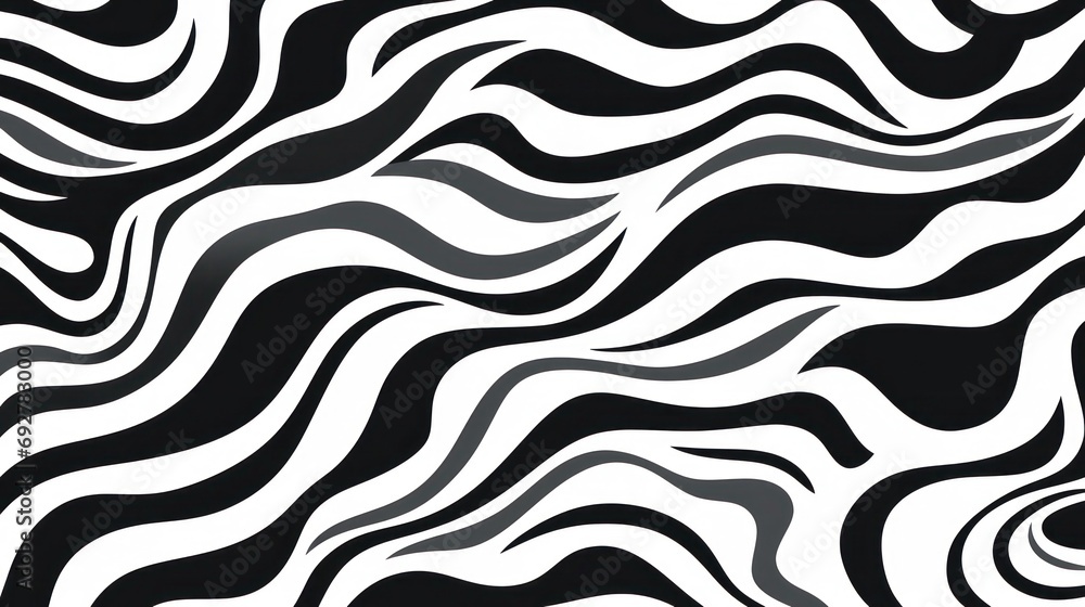 Wavy swirl brush trokes. Curved Lines. Black and White Wallpaper for design. Desktop Background. Design Template. Seamless design. Wavy swirl brush trokes. Curved Lines. Black and White Wallpaper for design. Desktop Background. Design Template. Seamless design.