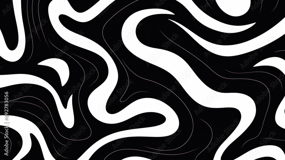 Wavy swirl brush trokes. Curved Lines. Black and White Wallpaper for design. Desktop Background. Design Template. Seamless design. Wavy swirl brush trokes. Curved Lines. Black and White Wallpaper for design. Desktop Background. Design Template. Seamless design.