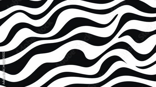 Wavy swirl brush trokes. Curved Lines. Black and White Wallpaper for design. Desktop Background. Design Template. Seamless design. 