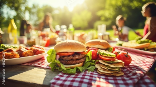 summer eating picnic food illustration lunch snacks, sandwiches vegetables, cheese bread summer eating picnic food photo