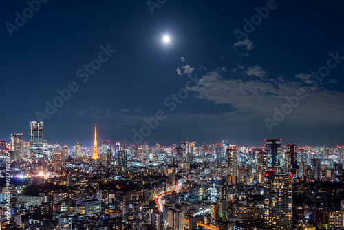 月光に照らされる大都会東京 Nov.2023 
