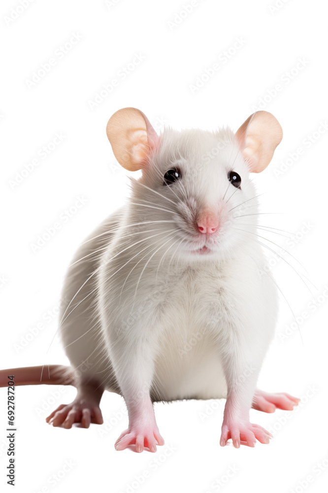 rat on white background