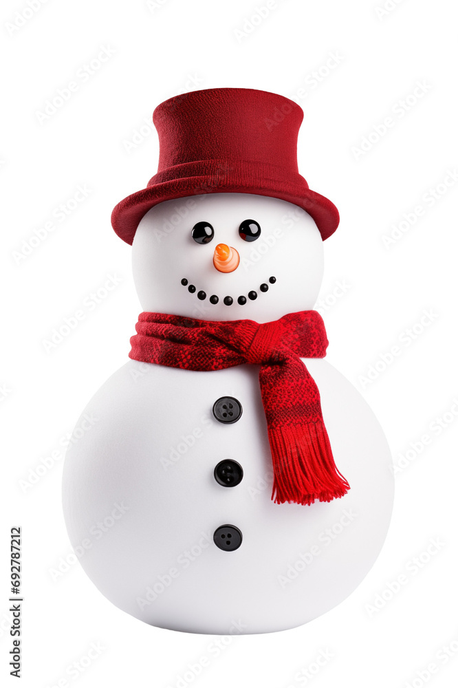 Fototapeta premium snowman isolated on white background