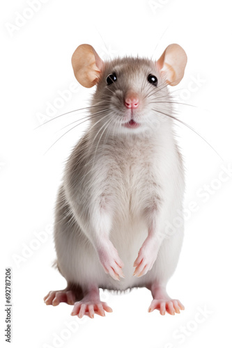 rat on white background © krit