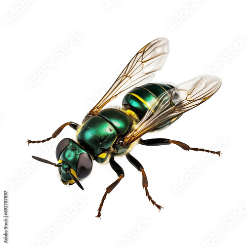 green hornet on white background