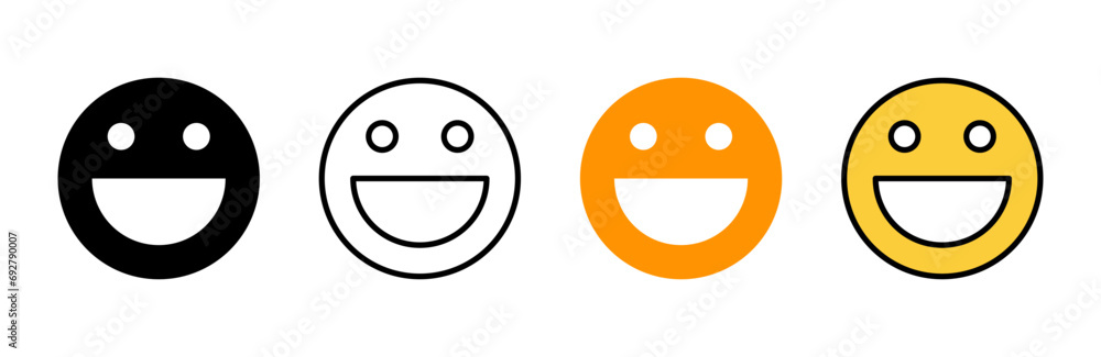smile icon set vector. smile emoticon icon. feedback sign and symbol smile icon set vector. smile emoticon icon. feedback sign and symbol