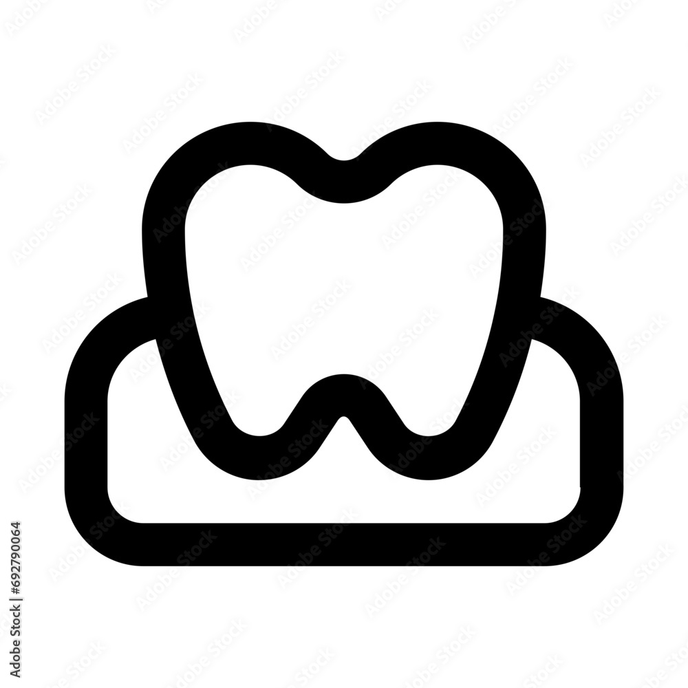 Tooth Line UI Icon Tooth Line UI Icon