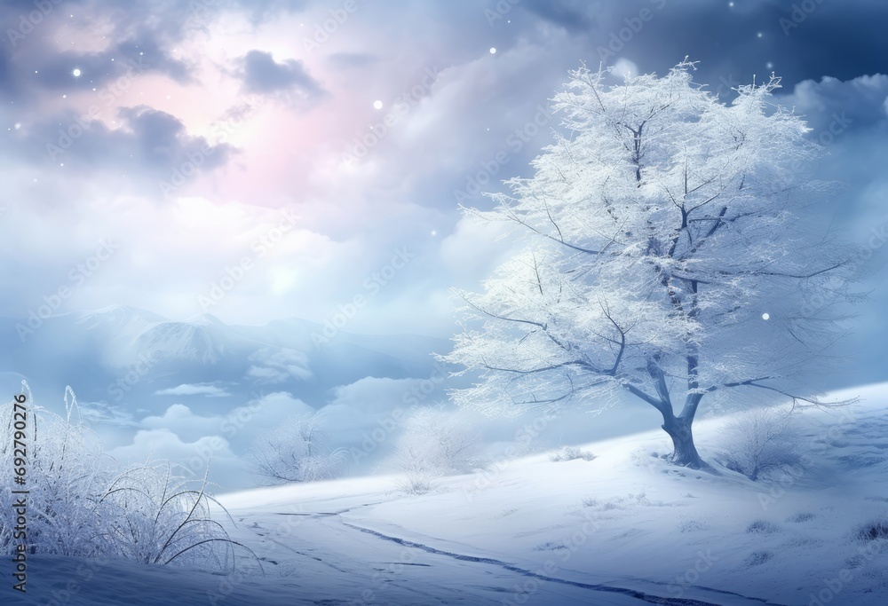 A Serene Winter Scene A Serene Winter Scene