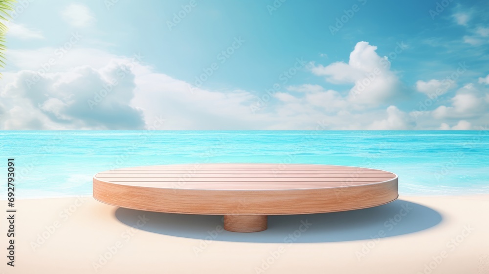 A Serene Beach Setting A Serene Beach Setting