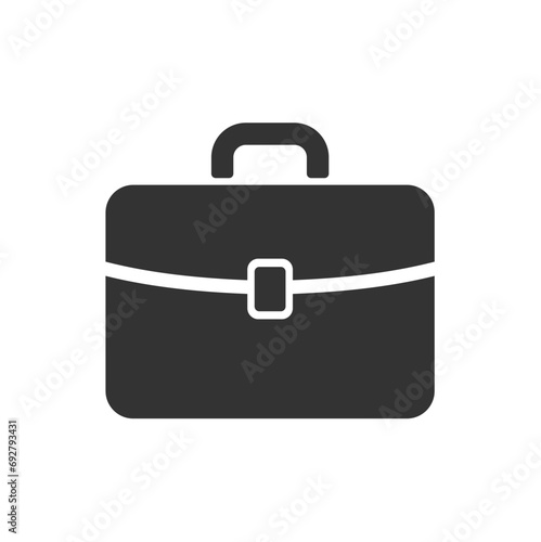 briefcase icon on white background photo