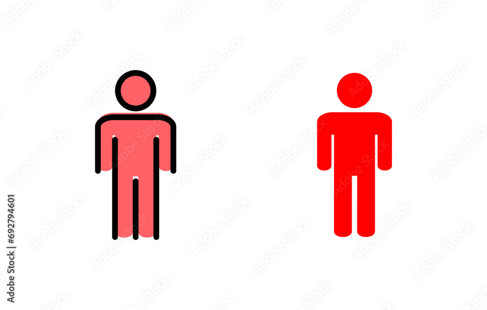 Man icon set illustration. male sign and symbol. human symbol Man icon set illustration. male sign and symbol. human symbol