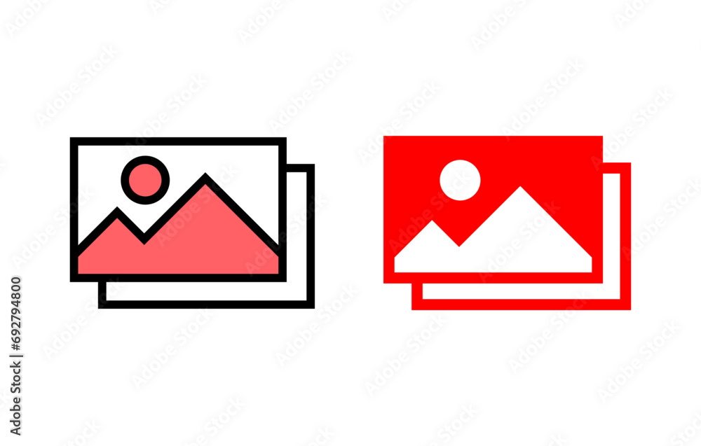 Picture icon set illustration. photo gallery sign and symbol. image icon Picture icon set illustration. photo gallery sign and symbol. image icon