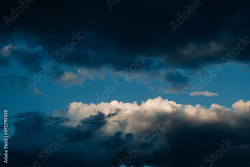 A Dramatic Cloudy Blue Sky