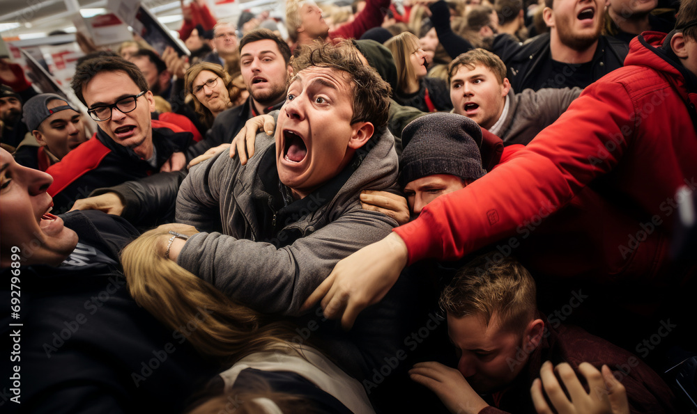 all the people at the Black Friday sales all the people at the Black Friday sales