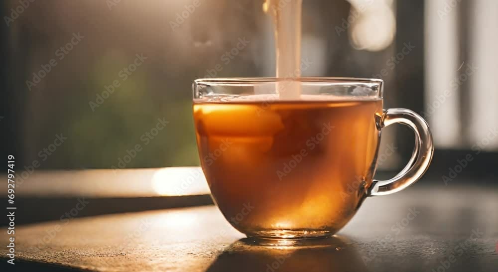 a cup of warm tea in the morning a cup of warm tea in the morning