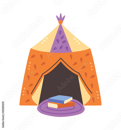 girl tent colored