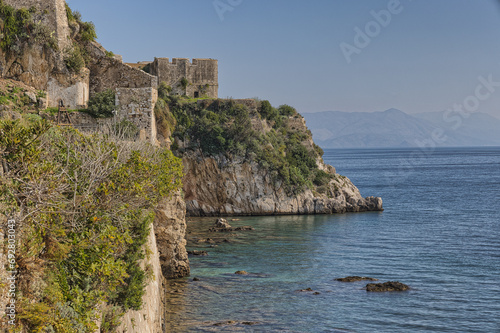 Cliffside View of the Old Fortress of Corfu