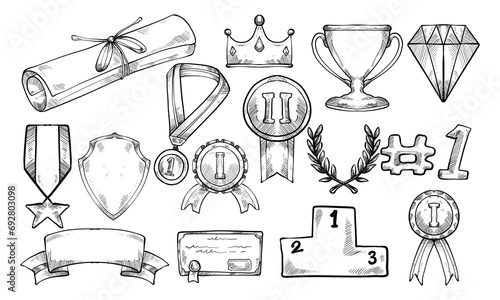award handdrawn collection